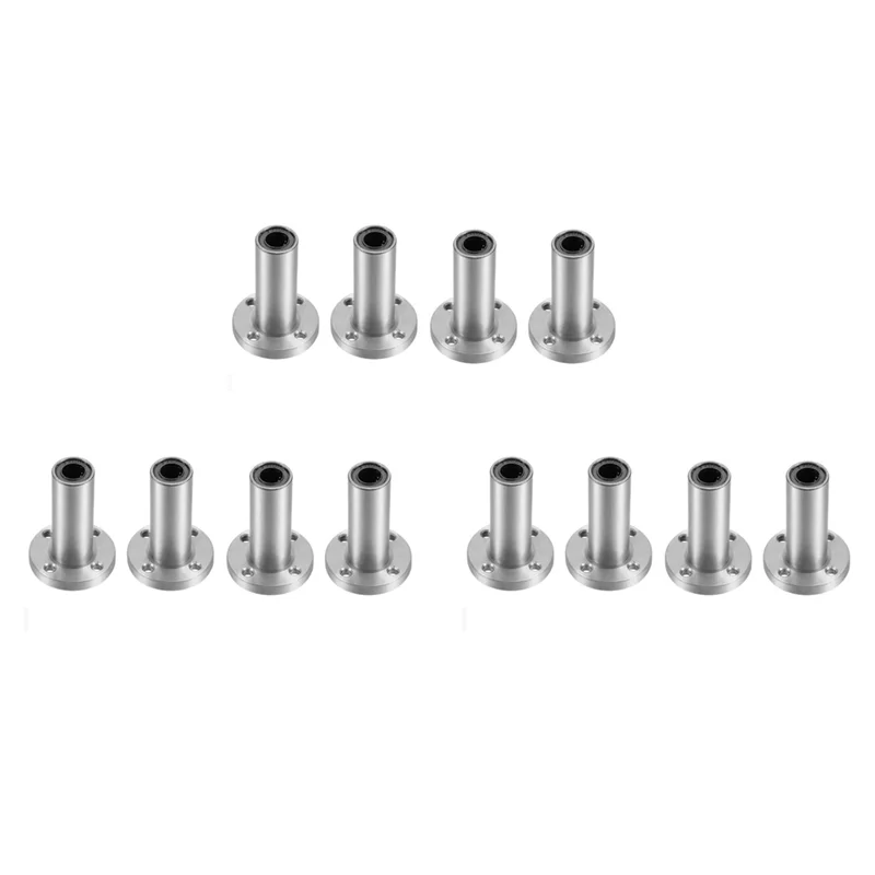 

RALCA-12PCS 8 мм LMF8LUU длинный тип круглая фланцевая муфта подшипник линейного движения, детали с ЧПУ, направляющие