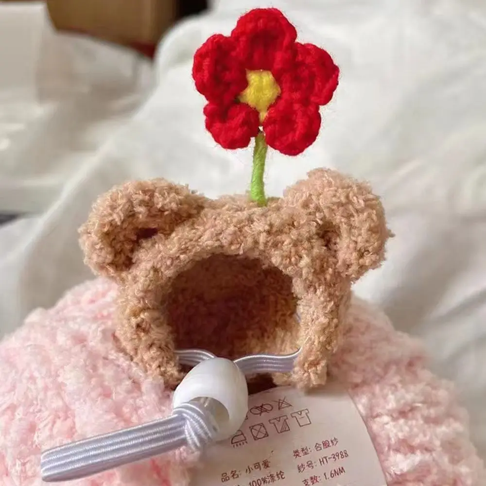 

Doll Accessories Plush Hamster Cap Cute Hand Crocheted Cotton Doll Hat Mini Lovely Doll Hat As Kids Gift
