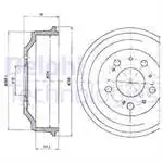 BF327 rear brake drum DUCATO BOXER JUMPER 18Q 07