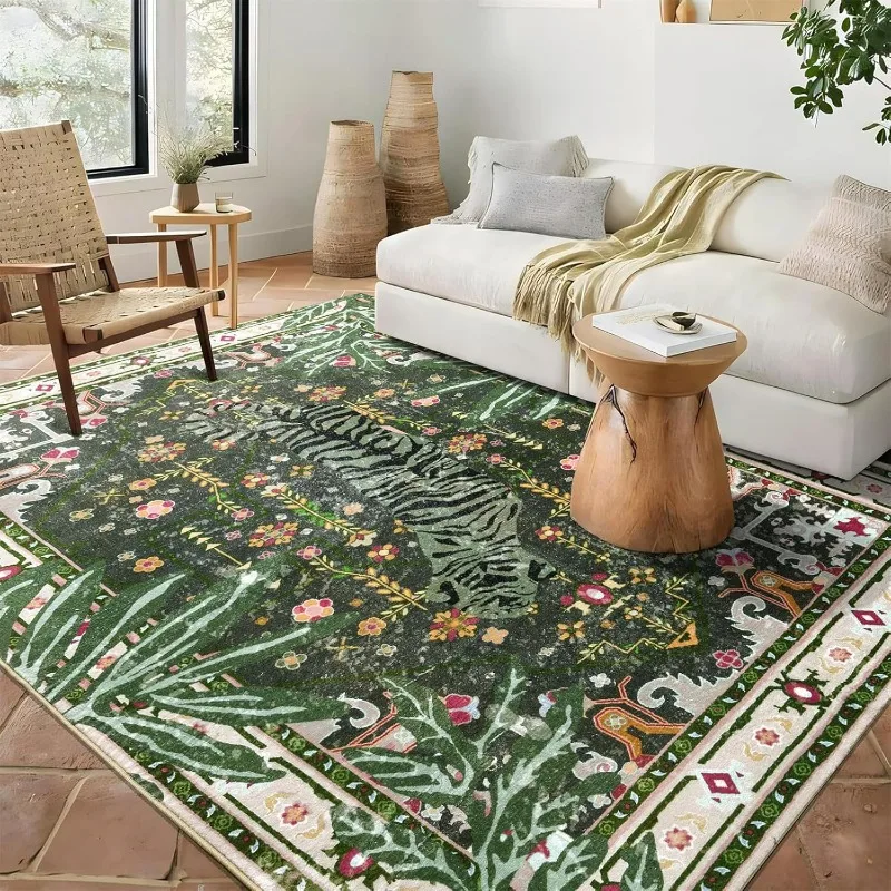 

Винтажный ковер в богемном стиле для гостиной, складной, машинная стирка, диван, журнальный столик, напольный коврик для дома, спальни, прикроватный мягкий ковер 러그