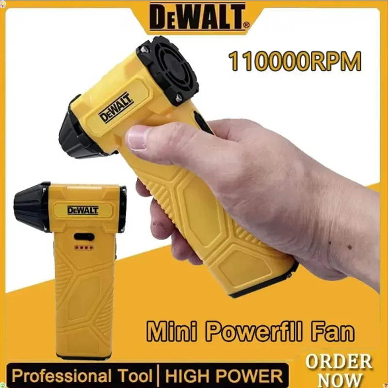 

Бесщеточная турбовоздуходувка DEWALT 110000 об/мин – Мощный пылесос для сухой уборки с зарядкой Type-C, сильный поток воздуха для очистки