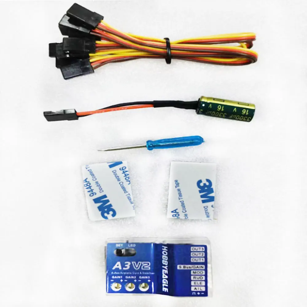 A3 V2 3-Axis Gyro Flight Controller Precision Stabilizer for RC Airplane Fixed-wing Helicopter Models