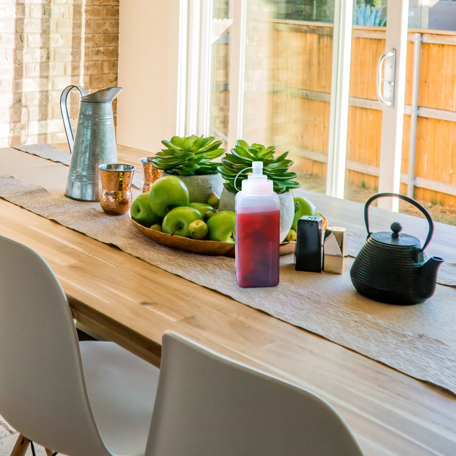 2 Botellas de Plástico Transparente de 800 ml para Alimentos, Dispensador de Salsas para Ketchup, Mostaza, Mayonesa, Salsa Picante, Aceite de Oliva