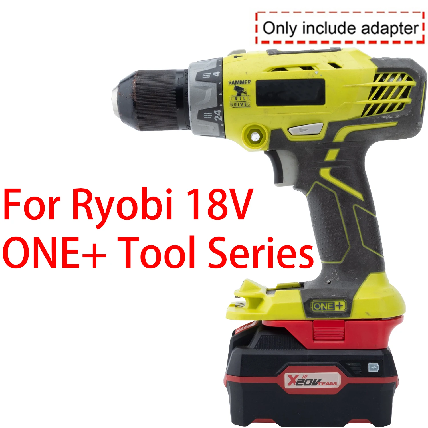 Adapter Converter For Ryobi 18V ONE+ Li-ion Tool To Lidl Parkside X20V Li-ion Battery Adapter Converter Power Tool Accessory