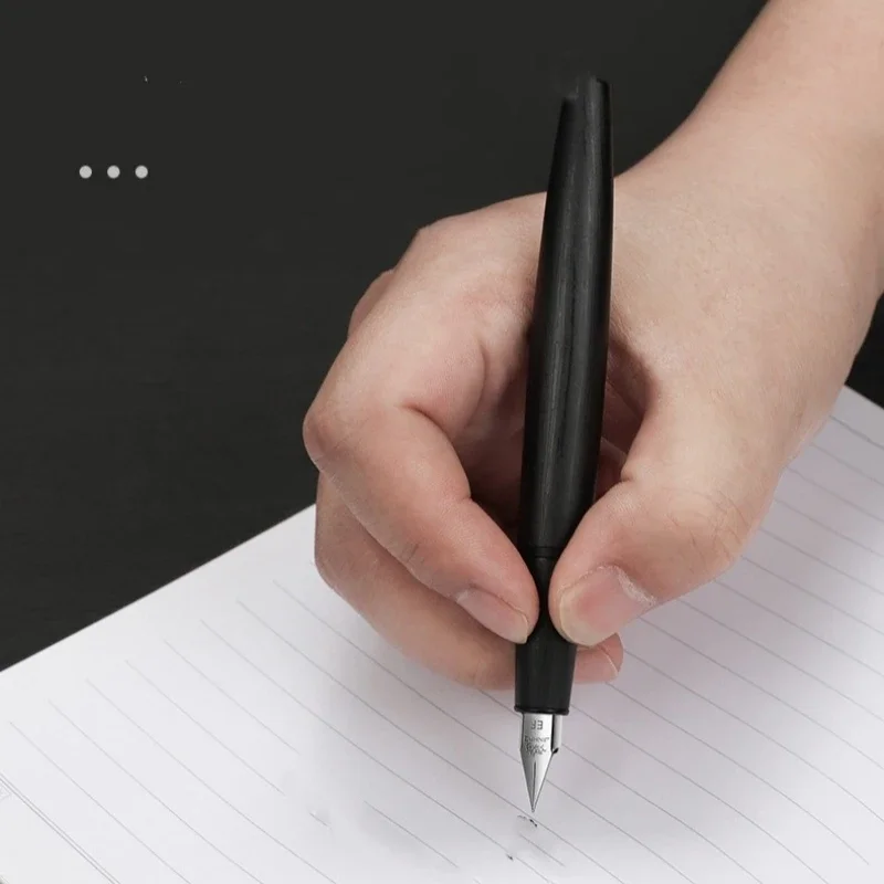 JINHAO 80 블랙 만년필 섬유 엑스트라 파인 0.38mm 펜촉 잉크 펜 쓰기 골드 클립 학교 사무용품 편지지