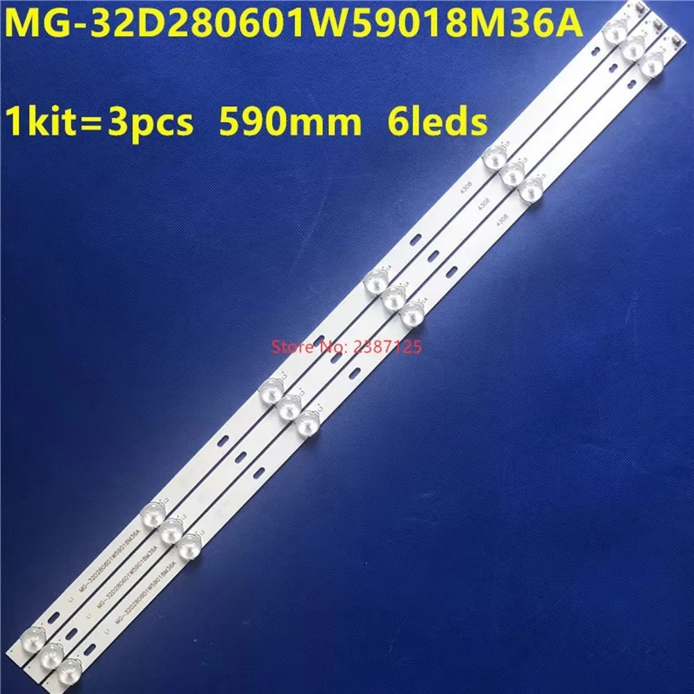 LED Backlight Strip 6 lamp for 32inch tv GP-3288  GP32-100 MS-L2544 V2 MG-32D280601W59018M36A LED32860 LED32HD310 TLM-32K307W