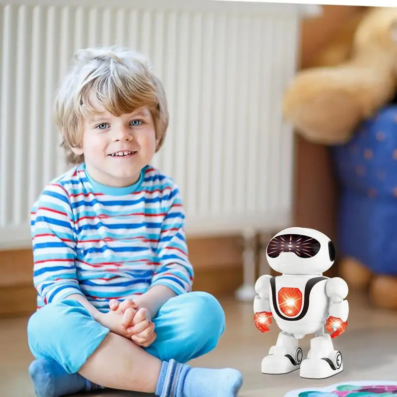 Dansende Elektrische Robot Verlichting Elektrische Muziek Robot Speelgoed Schattig Uiterlijk Interactieve Speelgoed Cadeaus Voor Verjaardag Kerst En