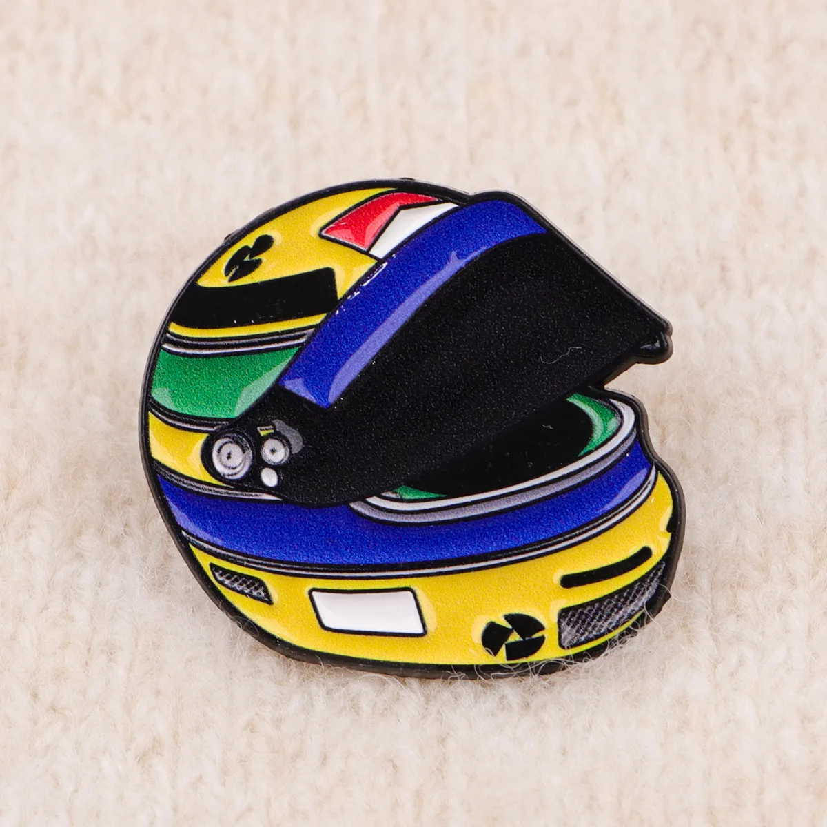 Racing Helmet Enamel Pin Brooch Vintage Race Car Lapel Pin For Backpack Jeans Bag Gift For Racer Clothing Accessories view 5
