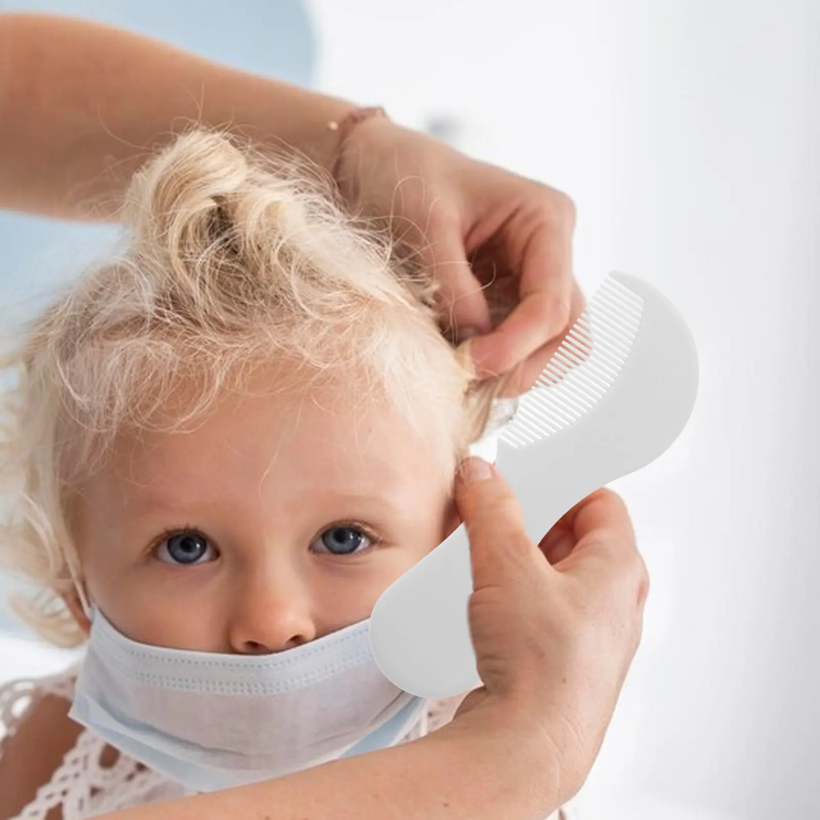 

2Pcs Baby Hair Brush and Comb Set Newborn Toddler Soft Bristle Cradle Cap Removal Scalp Massage Gentle Hair Care Baby Essentials