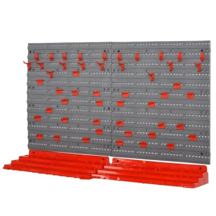

54 Piece Tool organizer with 50 Hooks Pegboard and Shelf Tool Organizer Wall Mounted DIY Storage