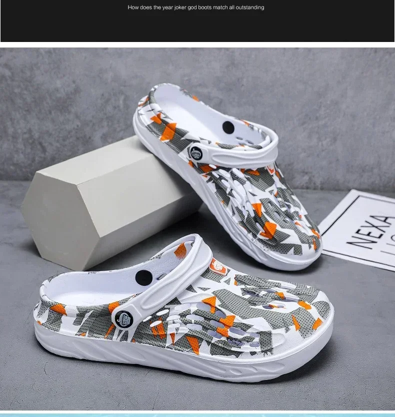 2026 Neue Modische Sandalen für Herren, Clog-Sandalen, Bequeme Atmungsaktive Strandsandalen für Männer und Frauen, Clogs-Hausschuhe mit Weicher Sohle, Herrenschuhe – Detail 6