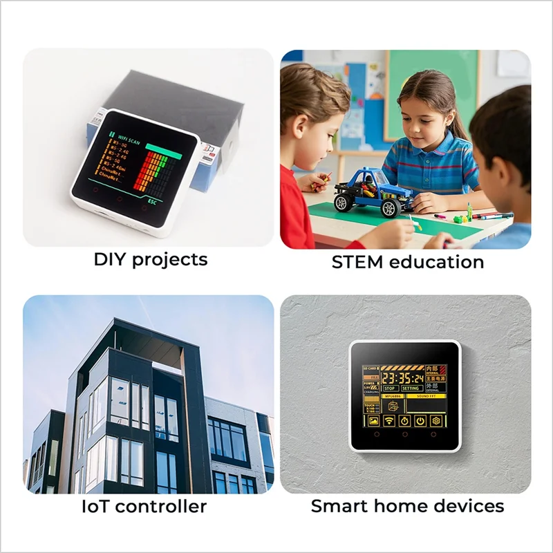 Aaael-para m5stack core2 v1.1 esp32 tela de toque iot kit desenvolvimento wifi habilitado 16mb flash 8mb psram com programação gráfica