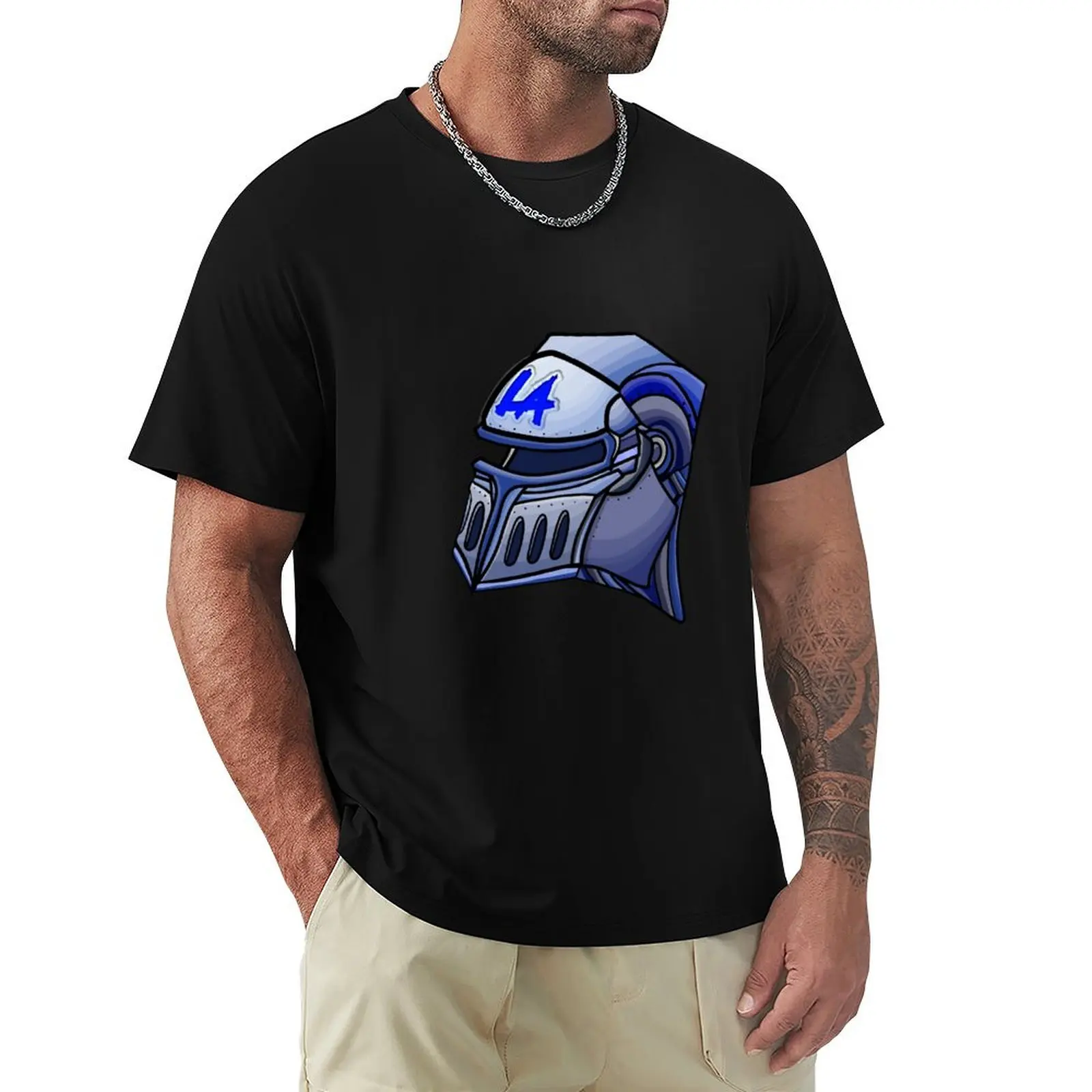 Los Angeles Wrestler Knight Helmet T-Shirt Casual Work Wear T-Shirt