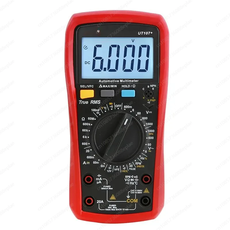 UT105+ UT107+ Digital Automotive Multimeter Car AC DC Current Tester Voltmeter Capacimeter Frequency Meter Temperature