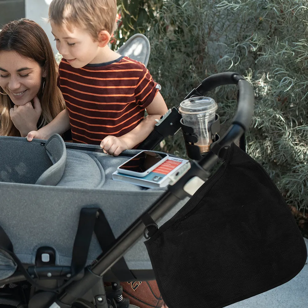 4Pcs Baby Stroller Storage Bags Hanging Mesh Organizer Portable Side Sling Bag for Outdoor Travel Baby Stroller Bags