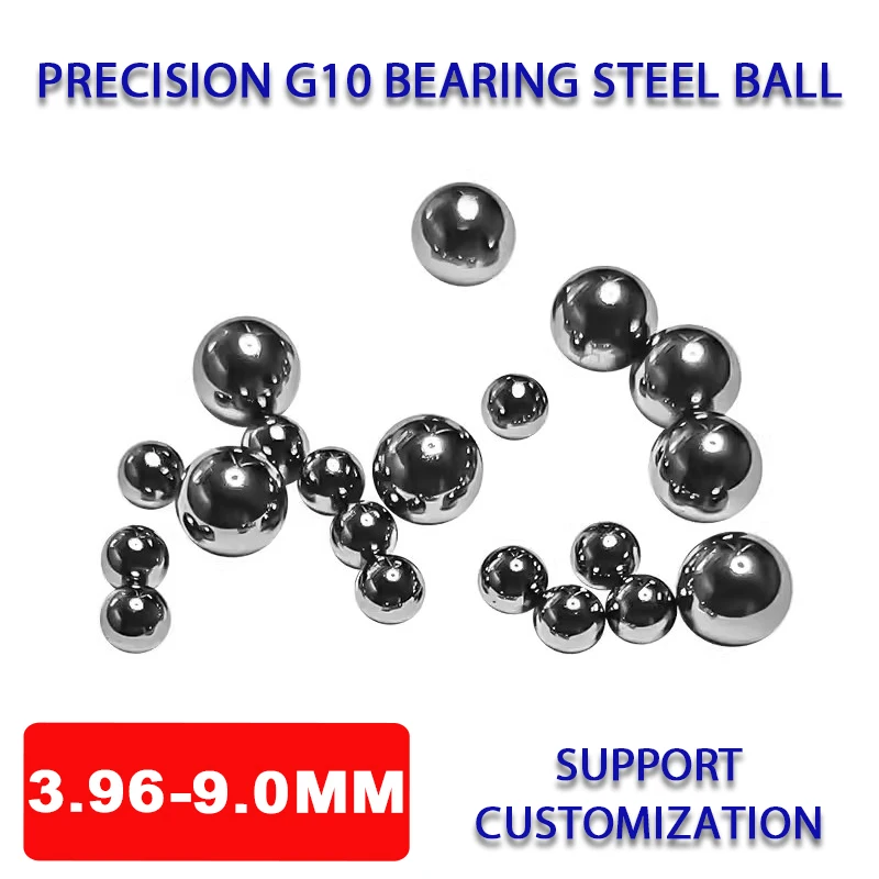 G10 Bearing Steel Ball 3.963-9.525mm High Precision Solid Round Bead GCR15 Chromium Steel Ball For Lead Screw/Slide Guide/Slider