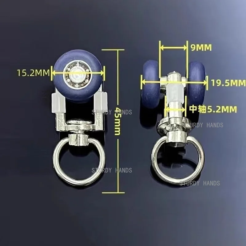 

10 шт., карнизы из алюминиевого сплава, бесшумные шариковые шкивы, металлические подшипниковые колеса, аксессуары для фурнитуры для штор