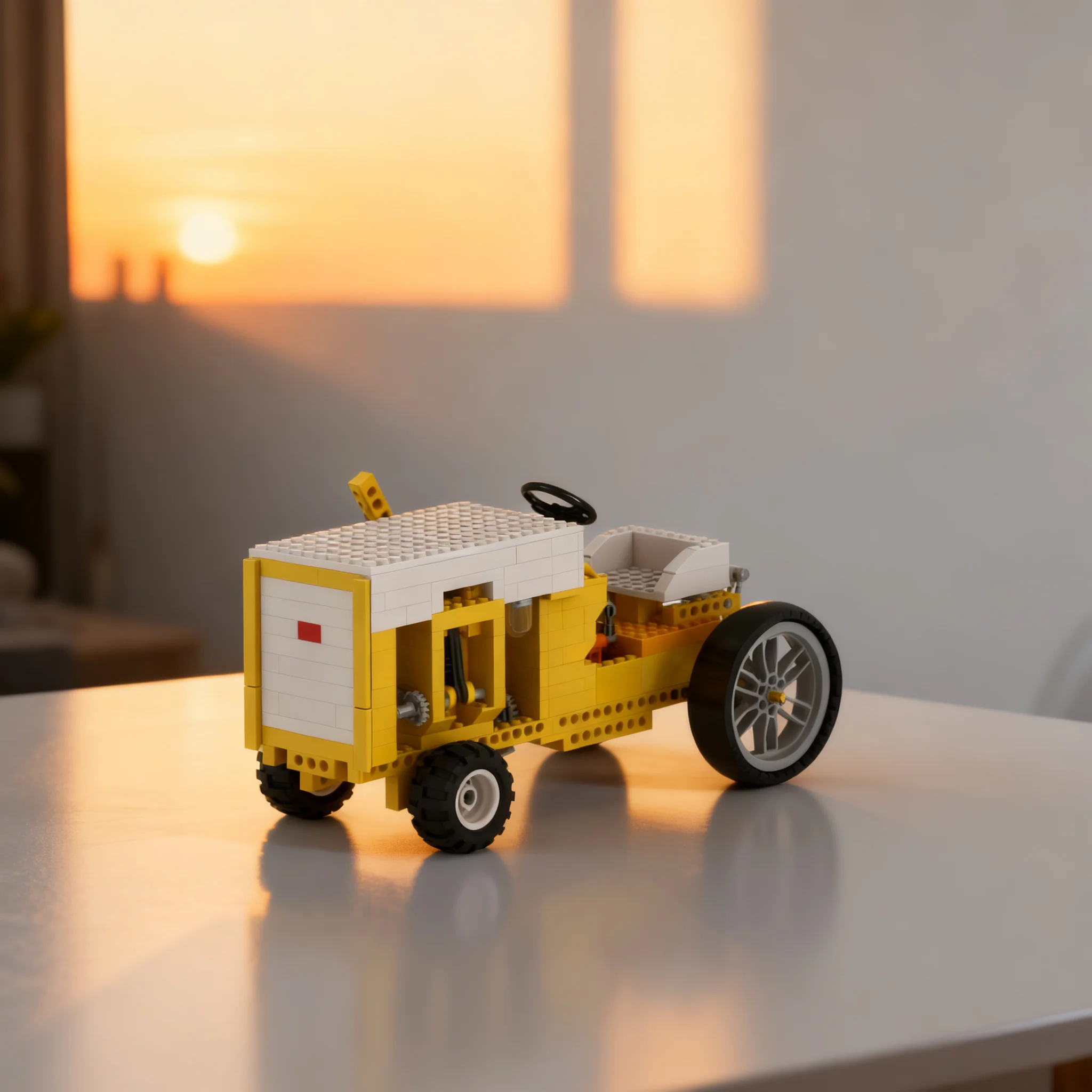 394pcs MOC Vacuum Powered Cub Cadet Original Technical Expert Builder Model Toy Building Blocks Construction Christmas Gifts