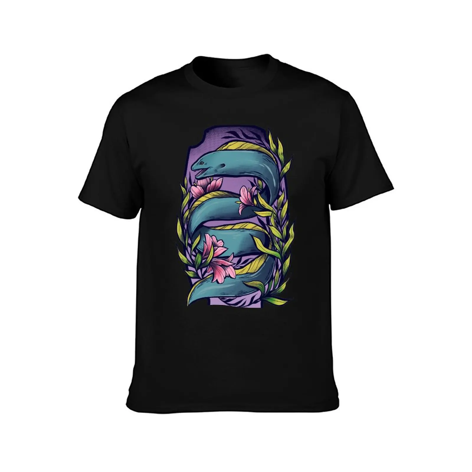 Moray Eel T-Shirt anime shirts graphic tee customs design your own heavy weight t shirts for men