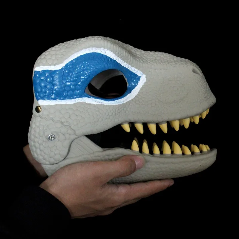 Halloween 3D Dinosaur Mask Role Play Props Performance Headgear Raptor Dinosaur Dino Festival Carnival Gifts Masquerade Mask