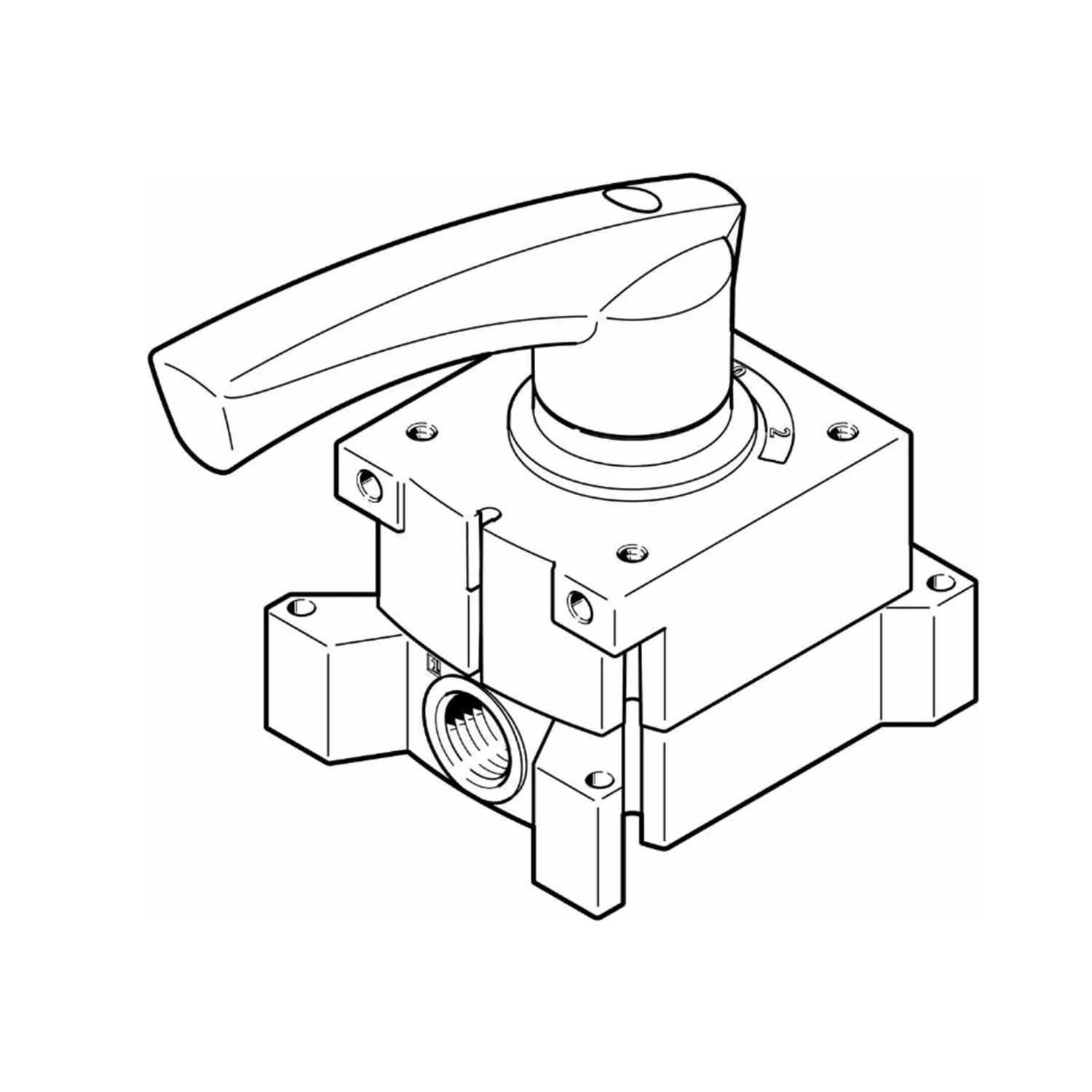 

FESTO VHER-H-B43C-G12 3192065 Hand Lever Valve New