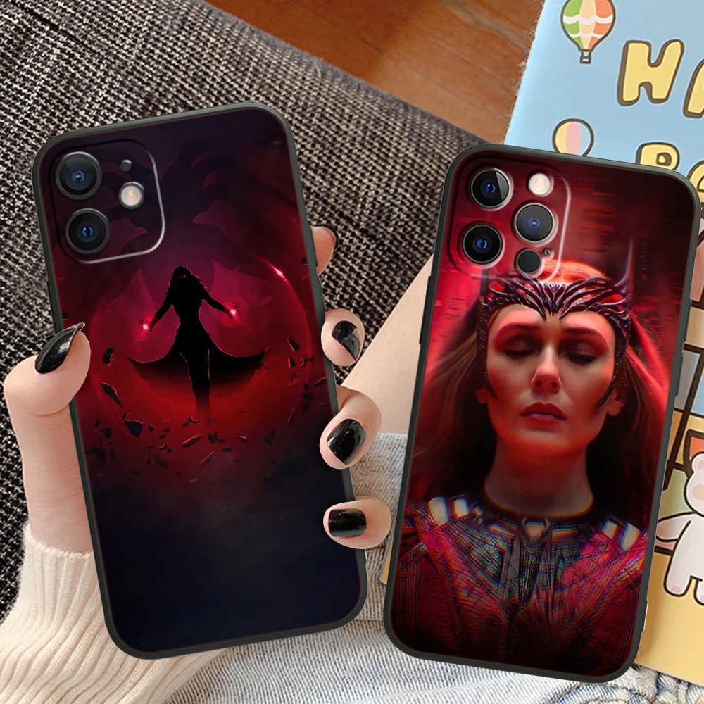 Marvel Wanda Django Maximoff Phone Case For Apple iPhone 14 13 12 11 XS XR X 8 7 6 6S 5 5S SE Pro Max Plus mini Black Cover