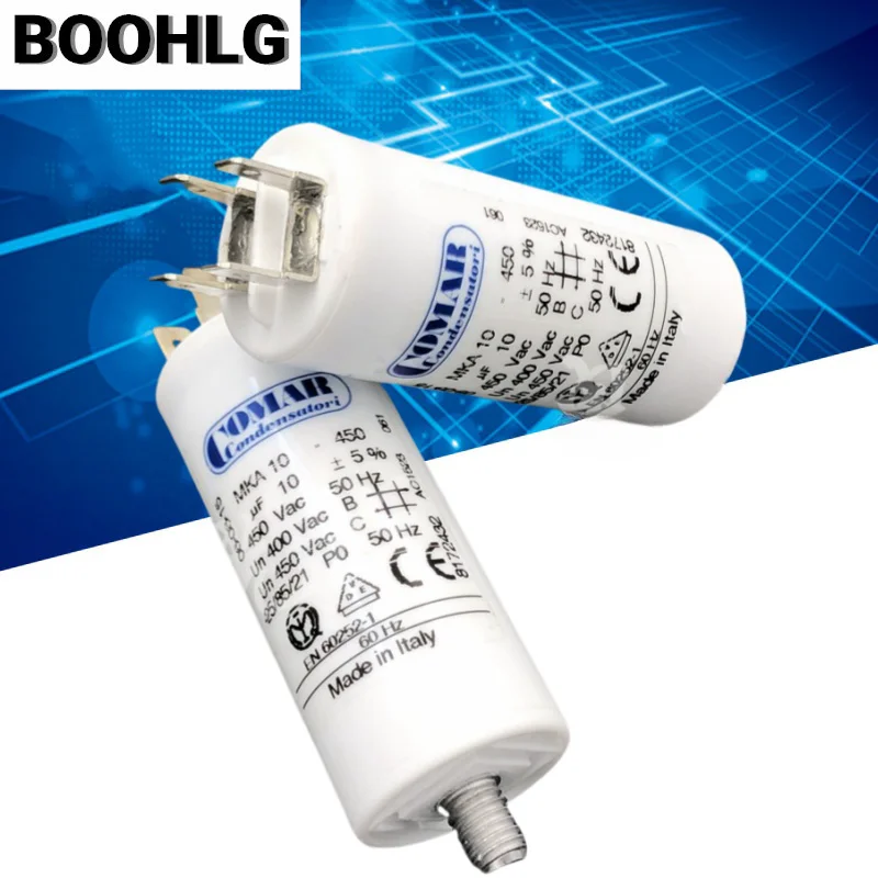 

1PCS 10uF 450VAC COMAR MKA10-450 AC motor running starting capacitor