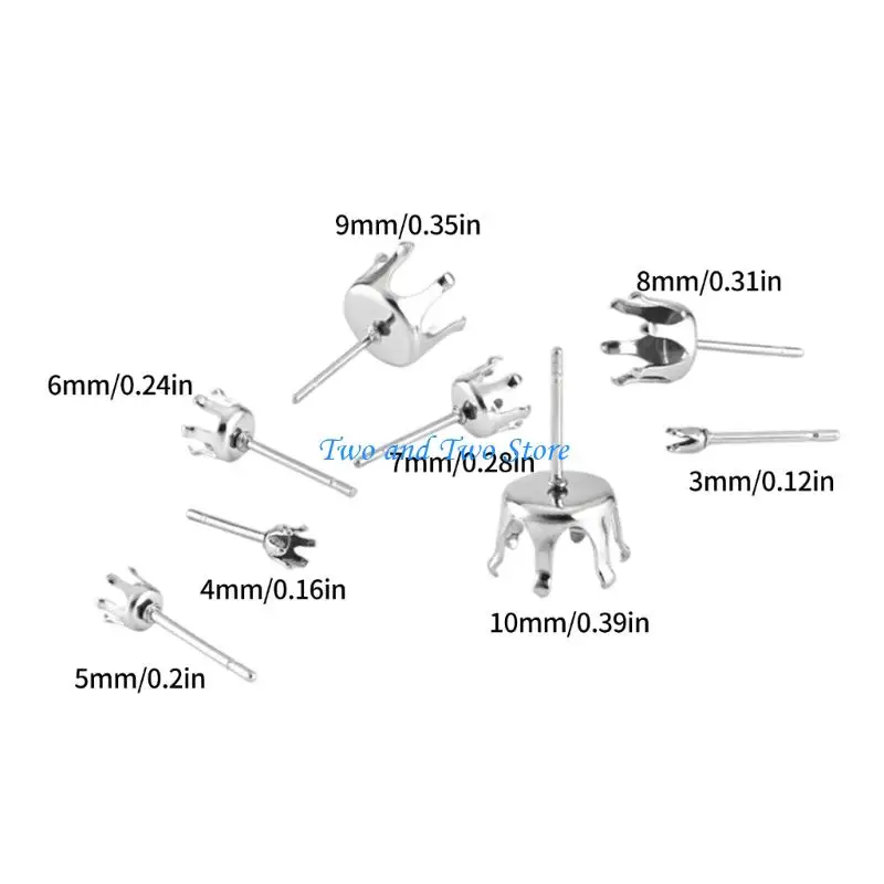 HX6F 10Pcs Fashionable Claw Earring Components With Customes Designs Accessory for Comfortable Wear In Adult Jewelry Pieces