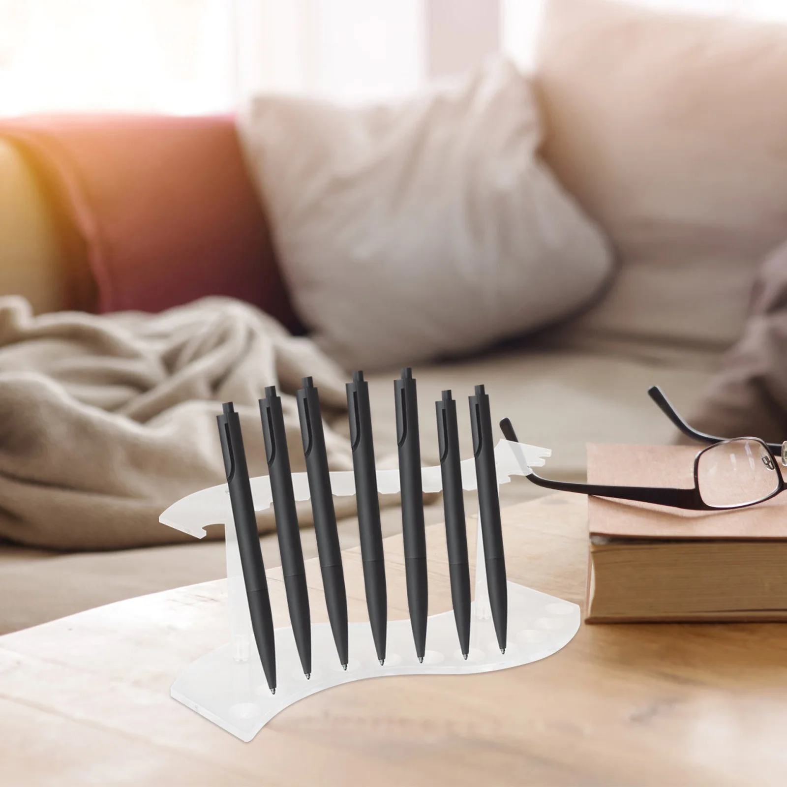 

Acrylic Pen Holder Eyebrow Pencil Makeup Pen Storage Organizer Stand Desktop Display Rack Makeup Brush Stand Pencil Holder