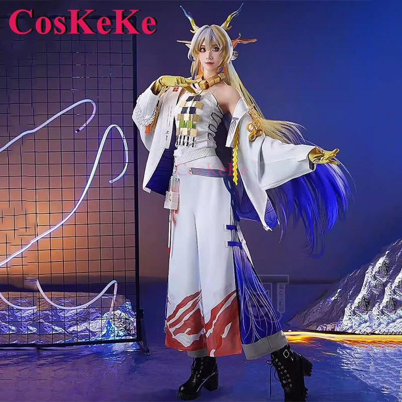 CosKeKe Shu Cosplay Game Arknights Costume New Skin Fashion Uniforms Full Set Halloween Party Role Play Clothing S-XXL New