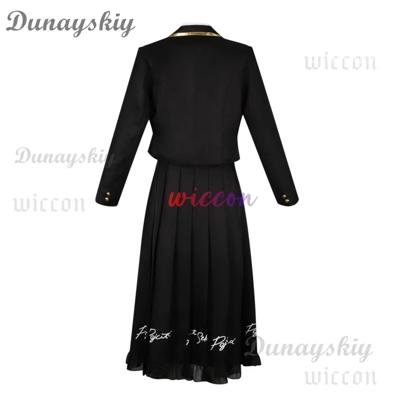 New Shinonome Ena Cosplay Anime Project PJSK Sekai March Enanan Costume Black Uniform Suit Skirt Party Play Outfit for Woman