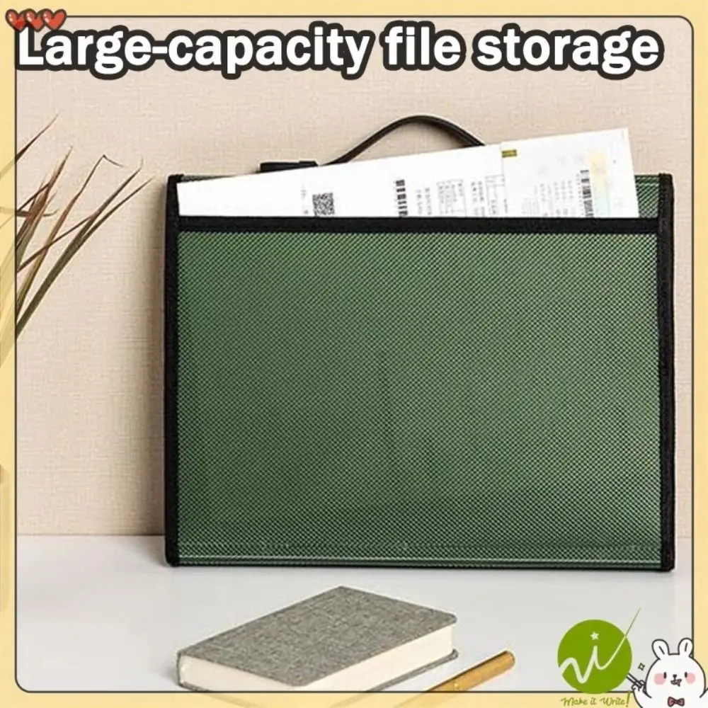 New A4 File Folder Large Capacity 13 Pockets Document Organizer Document Bag