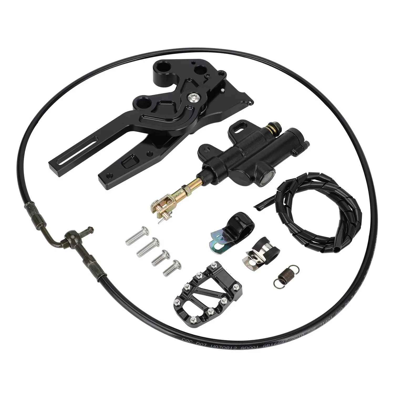 

Motorcycle Brake Lever and Hose and Reservoir and Brake Lever Parts /Foot Brake Kit for Surron