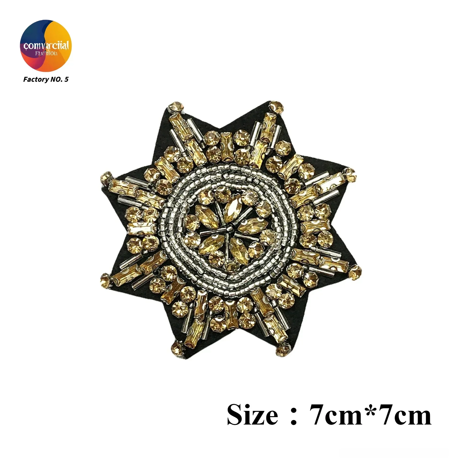Cross-border Hot-selling Handmade Beads, Rhinestones, Cloth Stickers, Beads, Clothing Accessories, Holes, Self-adhesive Patche