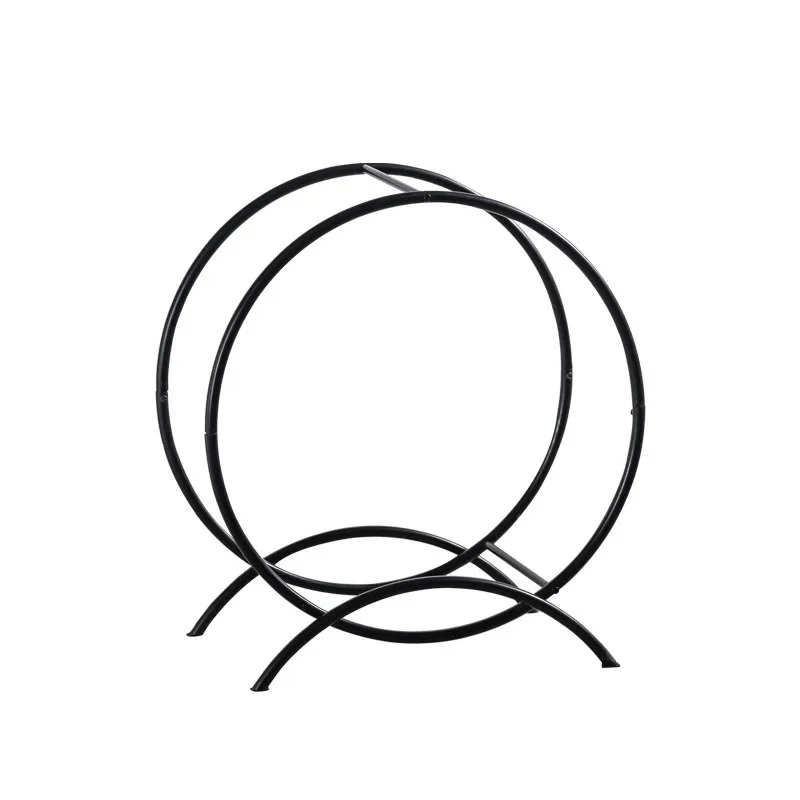 

Retro American simple metal wrought iron log frame ring