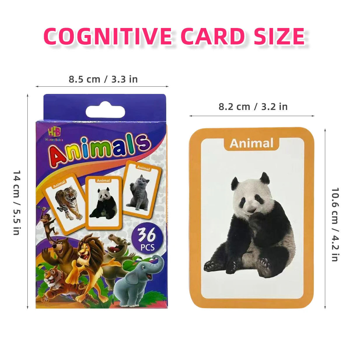 Kids Educational Flashcards Set 36 Pcs 10 Themes Animals Fruits Vegetables Food Parts Colors Numbers Shapes Time Letters ect