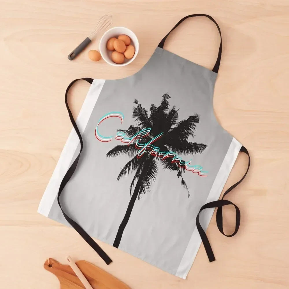 

 California Black palm Apron For Kitchen Women Kitchen Household Items Apron