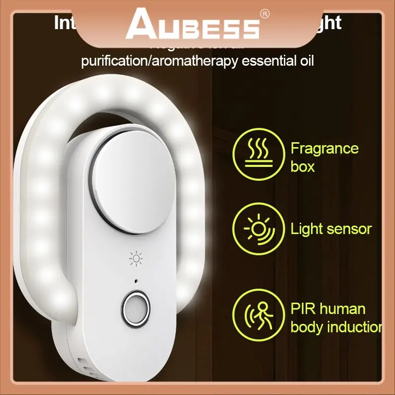 1~8PCS Aromatherapy Night Light Adjustable 120° Sensing Angle Adjustable Brightness Negative Ion Usb Charging Night Light