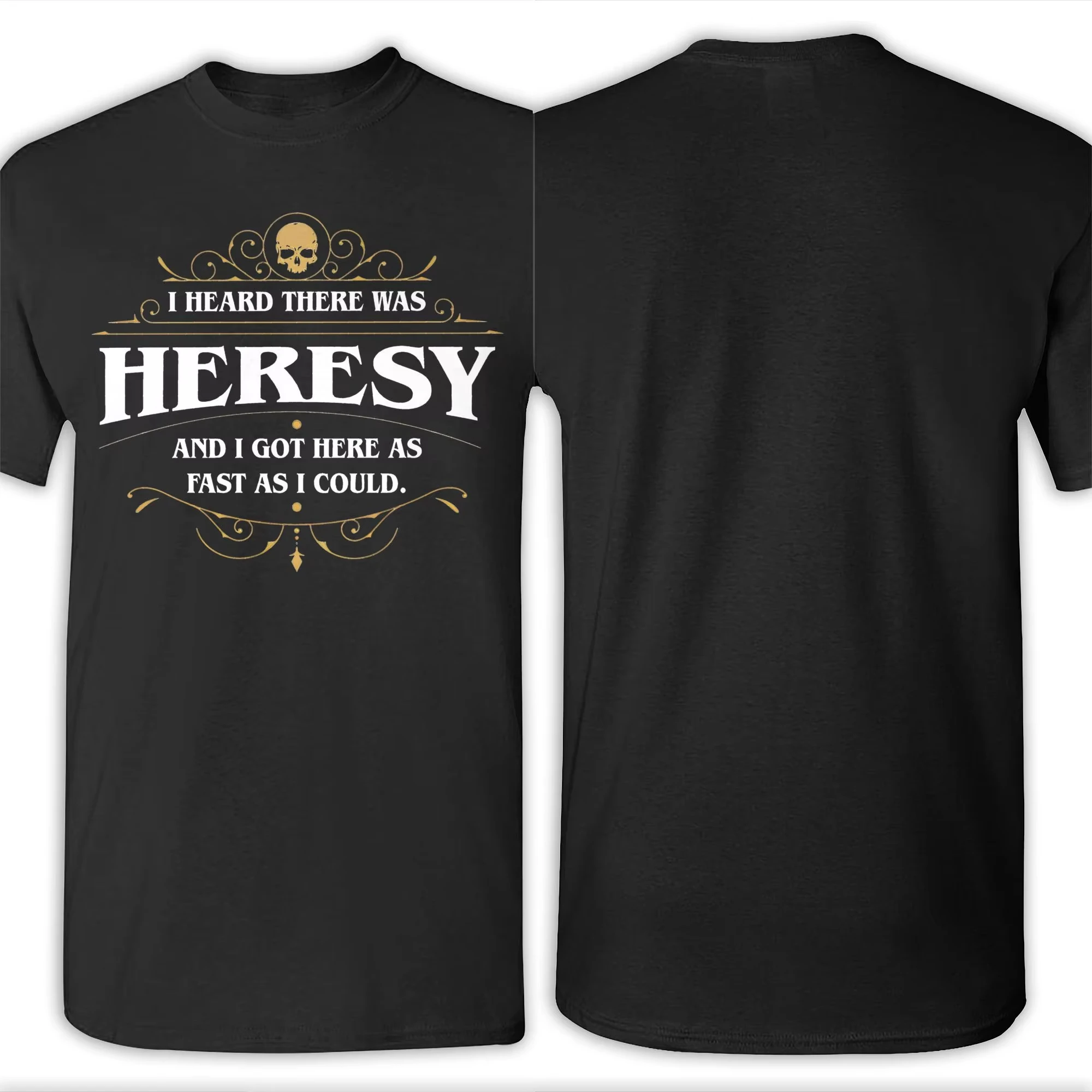 Vintage Heresy Funny Wargaming W-Warhammer 40k T-Shirts Men Cotton Short Sleeve Tee Clothes Streetwear Oversize Loose Casual Top