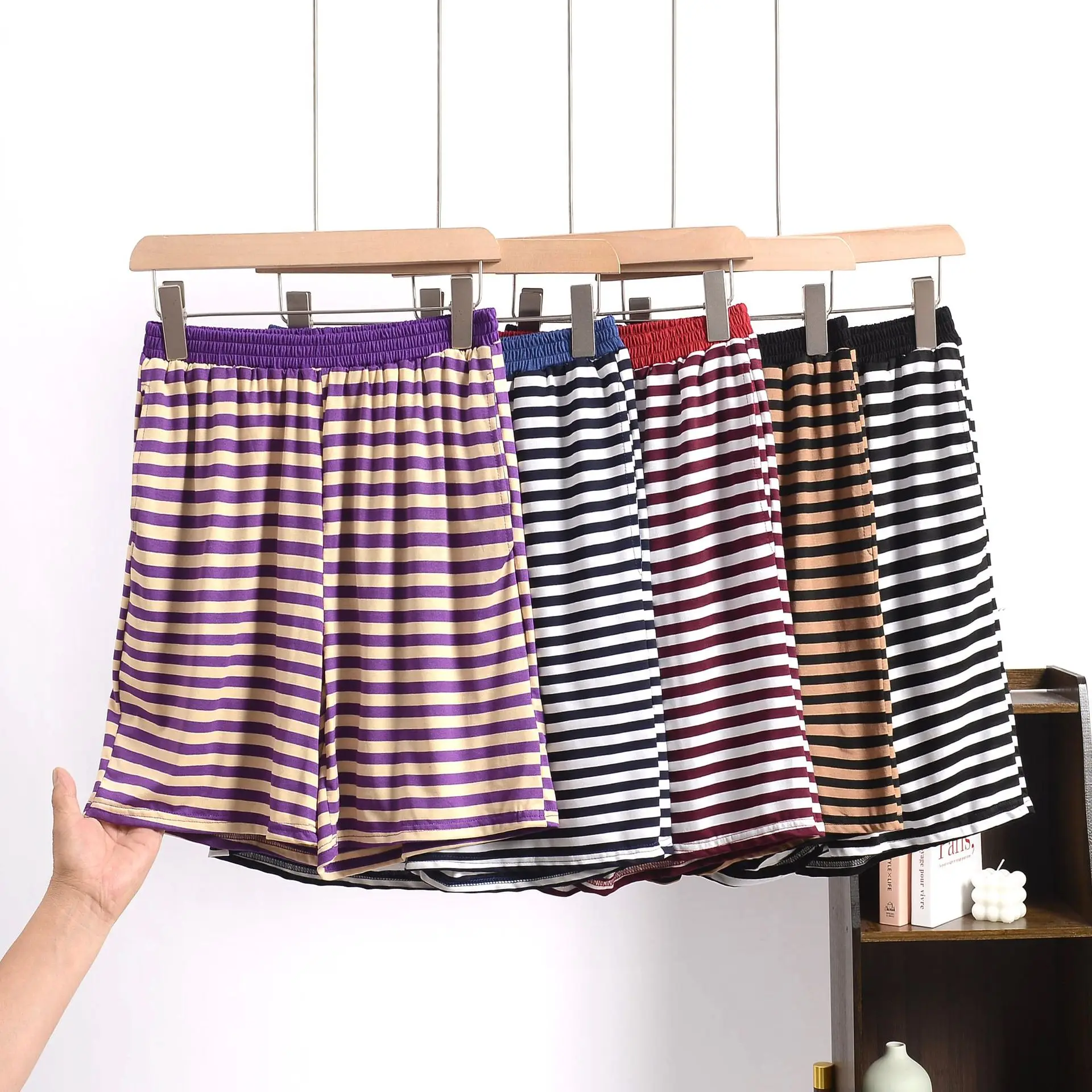 Plus size XL to 8XL Women's Modal pant calf-length summer Capri Pants wide leg pants short pants casual homewear