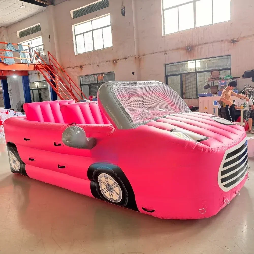 

4 Passenger Inflatable Floating Car PVC Towable Crazy Inflatable Water Boat for Kids and Adult