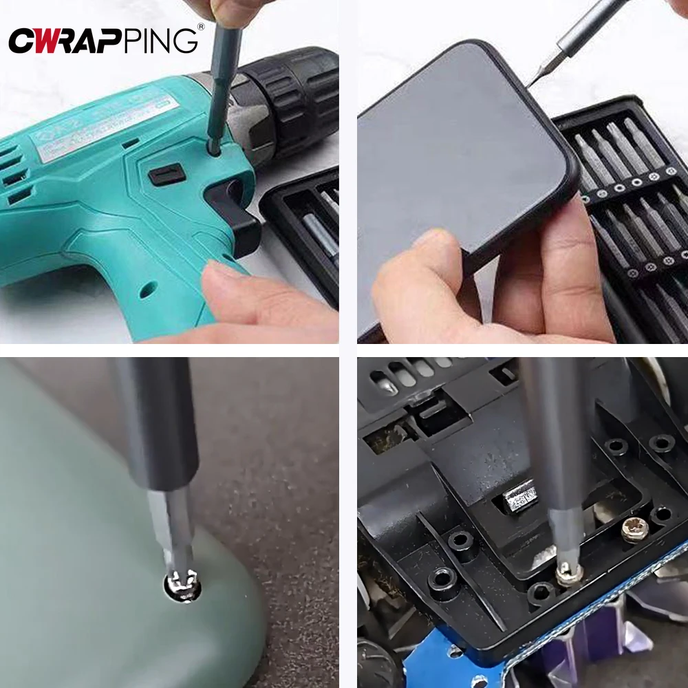 Set di cacciaviti di precisione 25 in 1 Orologio per telefono cellulare Computer Manutenzione multifunzione Set di strumenti di smontaggio Cacciavite 24 pezzi