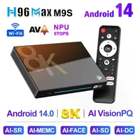 2025 H96 MAX M9S Android 14 AI TV Box RK3576 8GB 128GB WIFI6 Ultra HD 8K 1000M Streaming Video Player Set Top Box