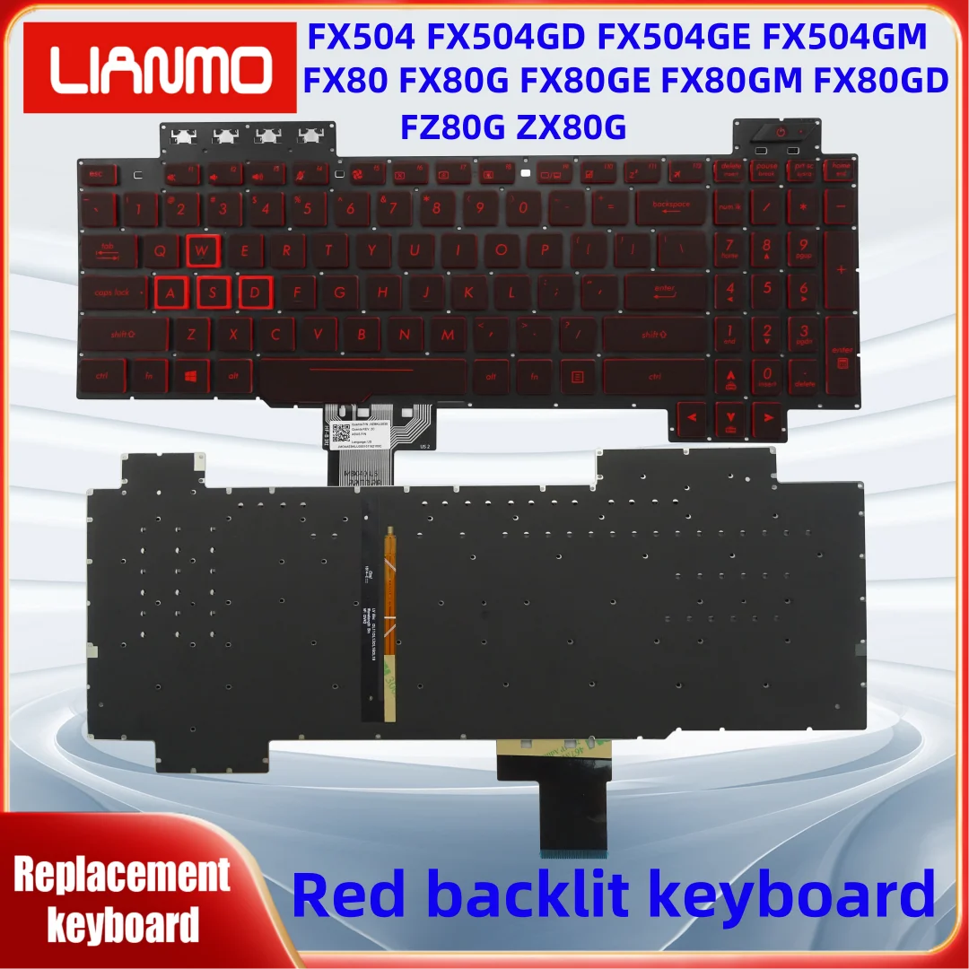 US Laptop RGB Keyboard For ASUS ROG FX504 FX504GD FX504GE FX504GM GL703 GL703V FX80 GL504 GL504GV GL504G GL504GM FX505 FX86