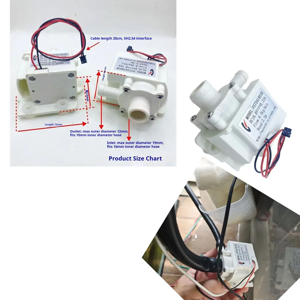 

Rockery Filter Brushless Water Pump DC5-24V Computer-cooled Fish Tank Circulation Silent High-flow Centrifugal Pump