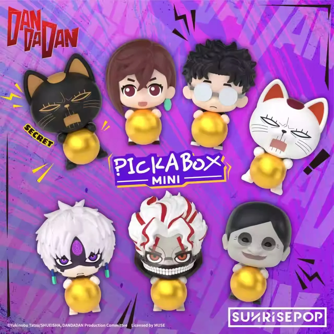 

Предпродажа Sunrisepop Dan Da Dan Maneki Neko слепая коробка украшения Kawaii мини аниме фигурка модель настольное украшение игрушки