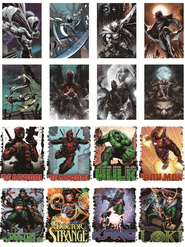 Deadpool & Vision Custom Patches - Self-Adhesive Thermo-Stickers Stripes Appliques Clothing Decal Decor Ironing application