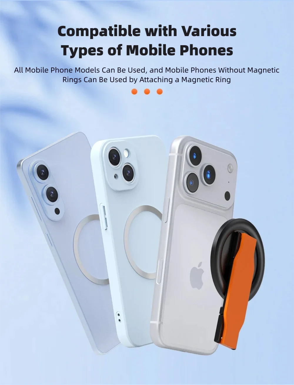 Für Magsafe Handyhalterung Magnetischer Mobiltelefonhalter Tragbarer Klappbarer Ständer Telefonringgriff Tok Armband Tischhalterung – Detail 9