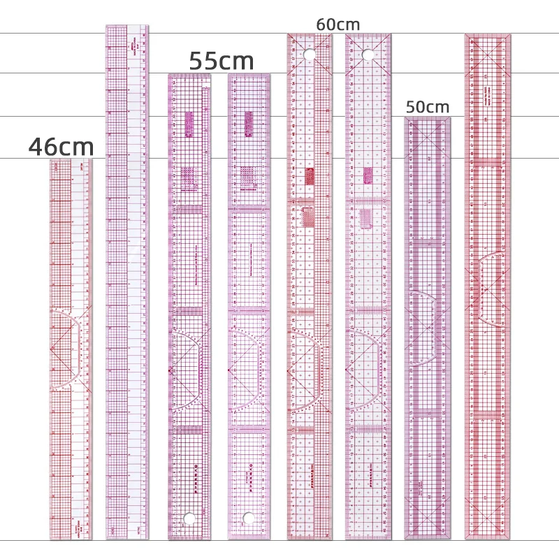 Garment making foot plate 45CM grading scale drawing tools versatile clothing foot garment ruler B-95