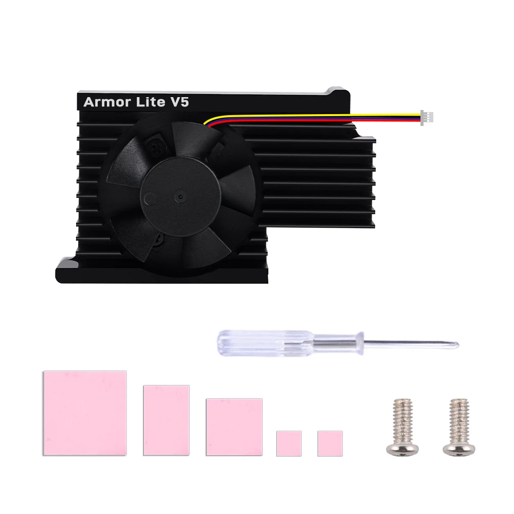 52Pi  Raspberry Pi 5 3510 Armor Lite V5 Cooler Raspberry Pi 5 Cooling Fan